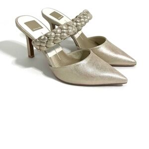 Dolce Vita Metallic Heeled Mules
